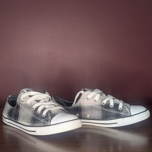Converse Women's Chuck Taylor All Star Dainty Ox Plaid/Gray Casual Sneakers